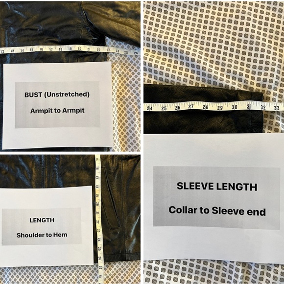 NWT Mens Size Medium Vintage Leather Jacket - Picture 10 of 10